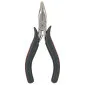 Bent Nose Mini Pliers 120 mm, Drop Forged, Hardened, Flat Spring, Satin Finish, Red Plastic with Black Anti-Slip Material, Proline
