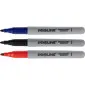 Permanent Märkpenna Bullet 3-pack Svart/Blå/Röd, Proline