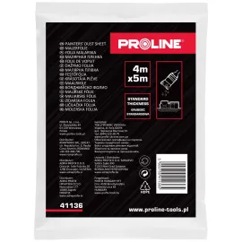 Painters Dust Sheets, Thin, 4 x 5m, HDPE, Proline