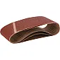 Abrasive Belts 100 x 610 mm, Grit 80, 3 pcs