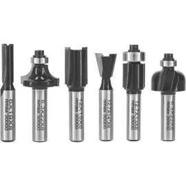 Router Bits set 6 Pieces, Proline