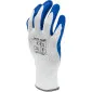Latexhandskar 12 par, arbetshandskar, navy-white, CE, LAHTI