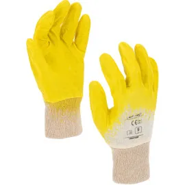 Gloves Nitryl Yell-White L220108 P, 8 , CE, LAHTI