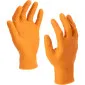 Gloves Nitrile Orange, 50 pcs., 7, CE, LAHTI