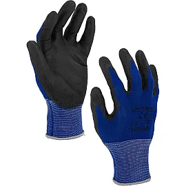 Gloves PU Blue-Black, Size 7, CE, LahtiPro