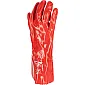 Long red PVC gloves size 10, 12 pairs
