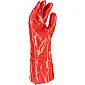 Long red PVC gloves size 10, 12 pairs