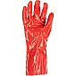 Long red PVC gloves size 10, 12 pairs