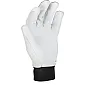 Red goat leather gloves, size 8