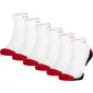 Work Socks White-Red Short, 3 Pairs, 43-46 , LAHTI