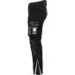 Black stretch trousers S with knee pockets CE