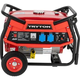 Gasoline Generator 2000W, Avr, 2 x 230V, 12V, Wheels