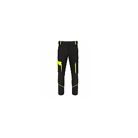 Waist Trousers Napoli Flash, Black-Fluorescent Yellow, Size L Max, HETMAN