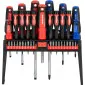 37-Piece Screwdriver set S2 Steel HRC 59±2 Magnetic Tip Ergonomic Soft-Touch Handle Stand, Proline