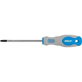 Pozidriv Screwdriver Pz1 x 100 mm, CrV, Soft Touch, Mega