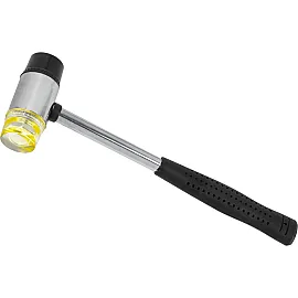 Rubber Mallet 35 mm, Replaceable Plastic and Rubber Heads, Mega