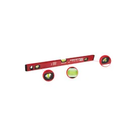 Aluminum Spirit Level 200 cm, 3 Bubble Vials, Accuracy 0.5 mm/m, Proline HD