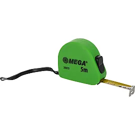 Måttband 5M/19 mm, 2 Stopp, PVC, Soft, Mega