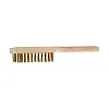 Wire Steel Brush, 5 Rows, Wooden Handle