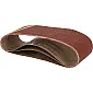 Abrasive Belts 75 x 533 mm, Grit 80, 3 Pcs