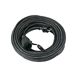 Gummiförlängningskabel IP44 3 x 1,5 mm² 20 m med 1 jordat uttag