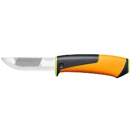 Heavy Duty Kniv med Slipare 219 mm Grön, Fiskars