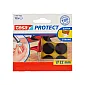 Felt pads 22 mm, brown, 12 pcs | Tesa