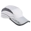 Sport Cap with Peak, Grey-White, Polyester, LahtiPro