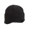 Winter Fleece Hat in Black with Double Layer over the Ears, LahtiPro