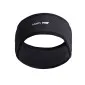 Black headband with ear contouring