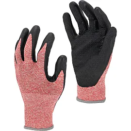 Nitrile Coated Gloves Recycled Polyester Red-Black 11, CE, LahtiPro