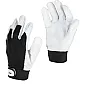 Black Goat Leather Gloves Size 8
