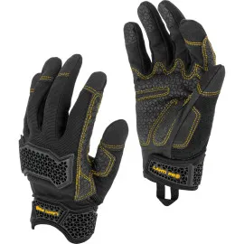 Work Gloves with Touch, Silicone Grip and Impact Protection, Size 8 (M), LahtiPro