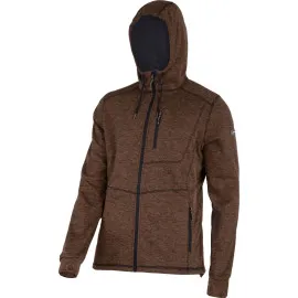 Hooded Sweatshirt with Zip Brown, S, CE, LAHTI