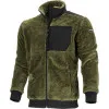 Work Jacket Sherpa Fleece with Zipper, Green, Size S, LahtiPro