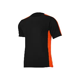 T-shirt 180 g/m2 Svart-Orange, Storlek S, CE, LahtiPro