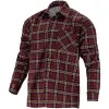 FLANNEL SHIRT, BURGUNDY PLAID, 170G/M2, "S", CE, LAHTI