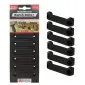 StealthMounts Bench Belt Plus universal holder 6 pack in black ABS