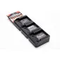 StealthMounts batterifästen för Einhell Power X-Change Ozito 18V 6-pack i svart ABS