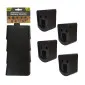 StealthMounts battery mounts for Ryobi 18V ONE+ 4 pack in black ABS