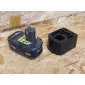 StealthMounts battery mounts for Ryobi 18V ONE+ 4 pack in black ABS