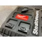 StealthMounts adapter feet for Milwaukee Packout 8 pack in black ABS