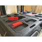 StealthMounts adapter feet for Milwaukee Packout 8 pack in black ABS
