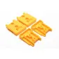 StealthMounts tool mounts for DeWalt XR 18V 4 pack in yellow ABS