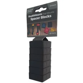 Distanser 12mm 6-pack fÃ¶r StealthMounts MaskinfÃ¤sten ABS Svart, StealthMounts