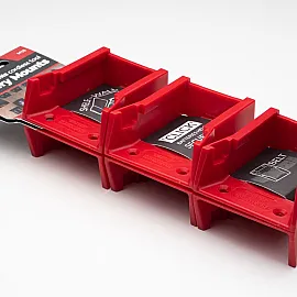 Battery Mounts 6 Pack for Milwaukee M18 ABS Wall Mounting Red, StealthMounts