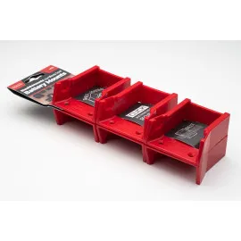 Battery Mounts 6 Pack for Milwaukee M18 ABS Wall Mounting Red, StealthMounts