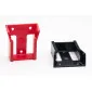 StealthMounts battery mounts for Milwaukee M18 6 pack in red ABS