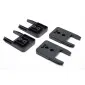 StealthMounts maskinfÃ¤sten fÃ¶r Ridgid AEG 18V 4-pack i svart ABS