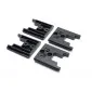 StealthMounts maskinfÃ¤sten fÃ¶r Bosch Professional 18V 4-pack i svart ABS